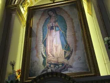 Réplica da imagem de Nossa Senhora de Guadalupe.