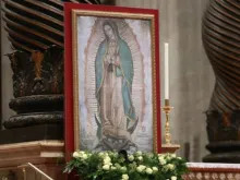 Virgem de Guadalupe na Basílica de São Pedro.