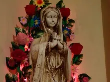Imagem da Virgem de Guadalupe que supostamente chora.