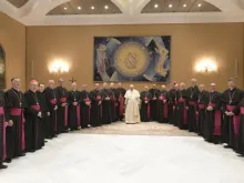 Bispos do Rio Grande do Sul com o papa Francisco.