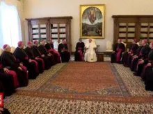 Bispos do Regional Sul 2 com o Papa Francisco 