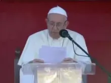 Papa Francisco no encontro com os voluntários da JMJ Panamá 2019. Captura Youtube