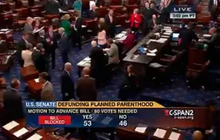 Resultado da votação no Senado.