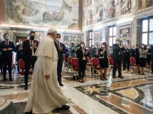 Papa Francisco recebe os membros da Ação Católica Italiana.