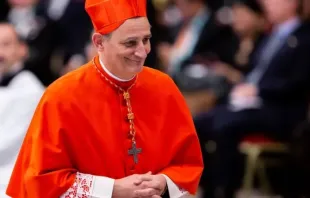 Cardeal Matteo Zuppi durante o consistório de agosto de 2022.