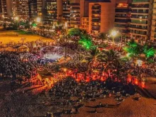 “Cristo nossa praia”, em janeiro de 2020, em Vila Velha (ES).