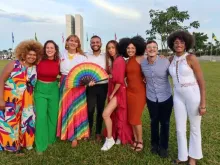 Participantes do "1º Encontro de LGBT+eleites", em Brasília.