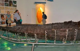 Barca exibida no Allig Yigal Center 