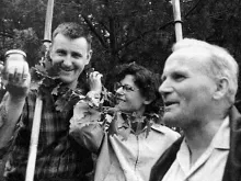 Jerzy Ciesielski, sua esposa e Karol Wojtyla