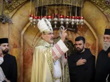 O patriarca latino de Jerusalém celebra a Páscoa de 2021