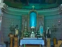A imagem de Nossa Senhora de Lourdes que se vê na Argentina