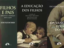 Livros trazem aconselhamentos de santos para a educação dos filhos. Imagem: Divulgação