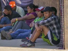 Migrantes na Cidade do México. Crédito: David Ramos