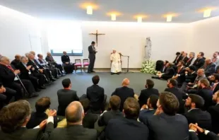 Papa Francisco conversa com os Jesuítas em Lisboa