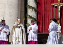 O papa Francisco na missa do domingo de Páscoa 2023