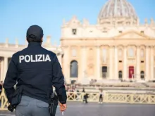 Policiais no Vaticano. Crédito: Maciej Matlak