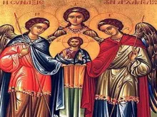 Ícone da Synaxis dos Arcanjos, imagem: Domínio Público.