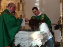 Batismo de Leah Libresco.