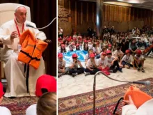 Papa no encontro com as crianças. Fotos: L'Osservatore Romano