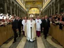 Papa Francisco na Basílica São Paulo Fora dos Muros.