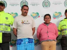 Tito Cornelio Daza e Margarida Zapata, detidos pelas autoridades.