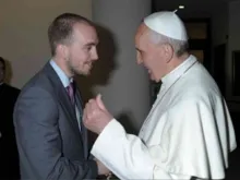 O Papa Francisco e Santiago Pérez de Camino