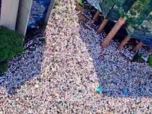 A multidão que protesta hoje na Venezuela