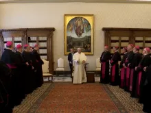 Bispos do Regional Sul 2 durante visita ad limina em 2020.