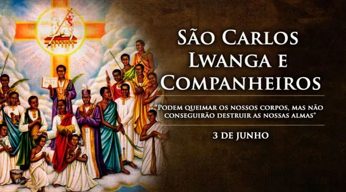 Resultado de imagem para SANTOS CARLOS LWANGA E COMPANHEIROS MÃRTIRES - + 1886