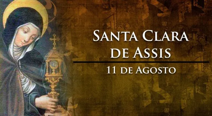 Santa Clara de Assis, uma discípula de São Francisco de Assis.