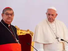 Cardeal Sepe com Papa Francisco